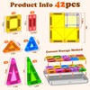 Magnetic Building Blocks 42 Pieces Mini Magnetic Building Blocks Travel