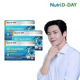 Nutri-D-Day Direct 3 boxes of 10 billion lactobacillus probiotics (total 6-month supply) / 뉴트리디데이 다이렉트 100억 유산균 프로바이오틱스 3박스 (총6개월분)