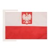 Poland with eagle Flag 18'' x 12'' cords - Polish