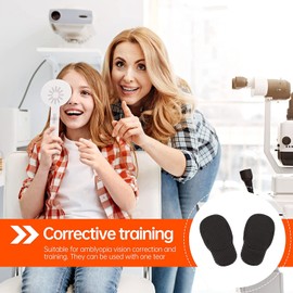 AUGEN Eye Patches For Adults, Lazy Eye Amblyopia Cover For Left or Right Eye, Medical Eyepatch For Eyeglasses