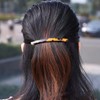 Hair Barrettes Tortoise Shell Cellulose Acetate Hair Clips, Elegant Rectangular