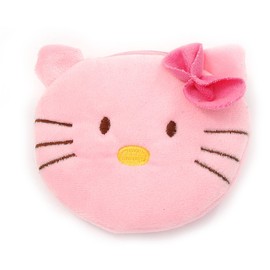 Ligth Pink Kitty Fabric Coin Purse/Bag Charm for Kids - 10.5cm Width