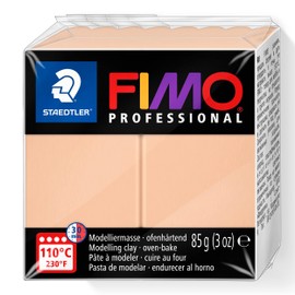 STAEDTLER FIMO Professional 8004-435 Oven Hardening Modelling Clay, Cameo, Normal Block 85 g, Solid Consistency for Filigree Work, Especially for Professionals and Artists