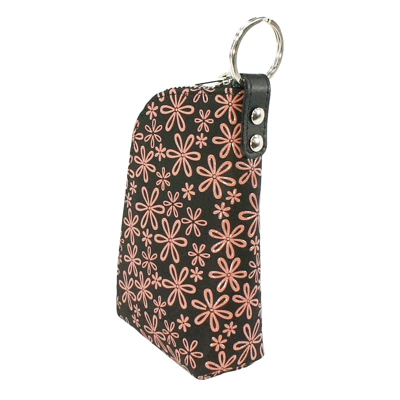 Indenya 4707-51-160 Key Case D Deer Leather Black Background x