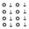 Vokenforu 8 Pcs Shower Door Rollers, Diameter 20mm, White