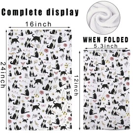 MYSOMY Tuxedo Cat Kitchen Towels Tuxedo Cat Gift Tuxedo Cat Dish Towel Tuxedo Cat Owner Gifts Black And White Cat Towel (Tuxedo Cat kt UK)