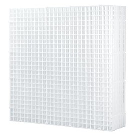 LINLAN Pack of 4 Plastic Aquarium Grids, 30 x 30 cm, Aquarium Divider for Insulation, DIY Filtration and Aquascaping (White, without Accessories)