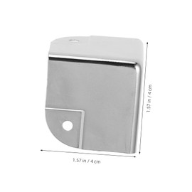 Operitacx 6 Stück Box Galvanisierte Ecken Boxen Möbel Weicher Eckenschutz Kantenschutz Fußleisten Eckenschutz Babykopfschutz Pfostenschutz Eckenschutz Eisen Silber