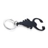Komonee Scorpion Black Bottle Opener Key Chain Metal Wildlife Key