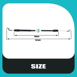 Bopurtotly Clutch Control Cable 946-05105A Compatible with Cub Cadet MTD Craftsman SC300HW SC500Z SC500HW 377300 37591 Replaces 746-05105 746-05105A 946-05105