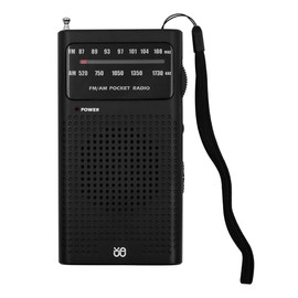 VOANZO Batteriebetriebenes AM-FM-Radio mit großartigem Empfangslautsprecher für Wandercamping