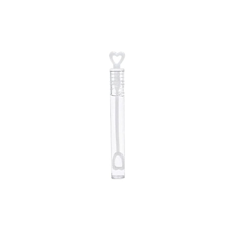 Bubble Tube White with Heart Wedding Bubbles, Wedding Gift Decoration