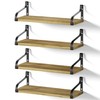 Love-KANKEI Floating Shelves for Wall Set of 4, 15.7 Inch