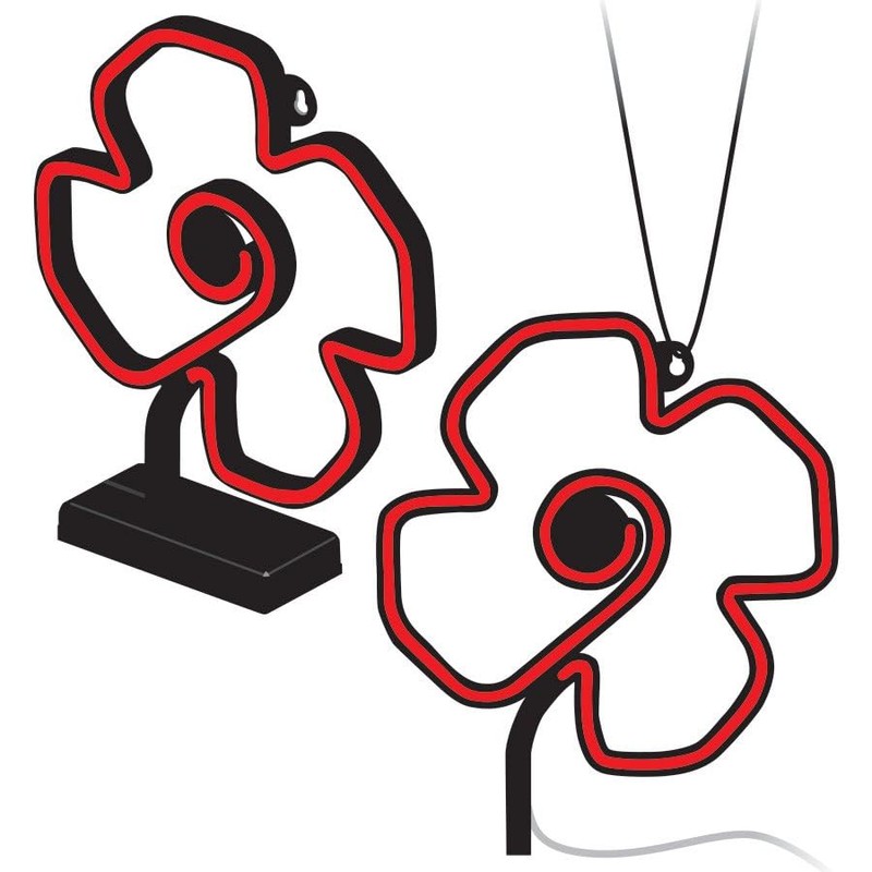 The Royal Canadian Legion LED Poppy Light with Base
