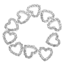 FOMIYES 10pcs Rhinestone Heart Shape Nail Charms Creative Nail Decoration for Manicure Art Accessories for Various Styles and Occasions