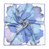 RIIQIICHY Women's Scarf, 100% Silk, Square, Office Uniform Scarf, blue