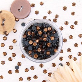 Threadart SS20 (5mm) Brown Hot Fix Rhinestones 2 Gross (288/pkg) Hotfix - Iron on - Hot Fix