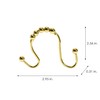 Bath Bliss 12 Pack Shower Curtain Double Hooks Double Hook