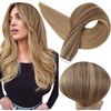 Full Shine Tape in Hair Extensions Bronze Blonde Balayage 18