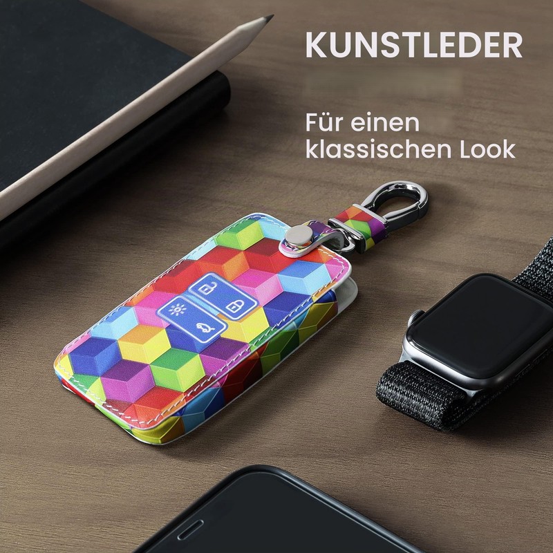 kwmobile Car Key Case Compatible with Renault 4-Button Smartkey Car