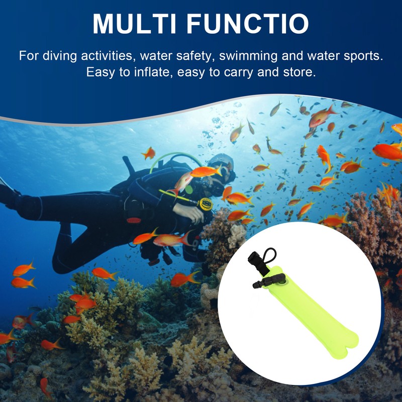 Mini Diving Buoy Integrated Valve Portable Scuba Diving Float Snorkeling