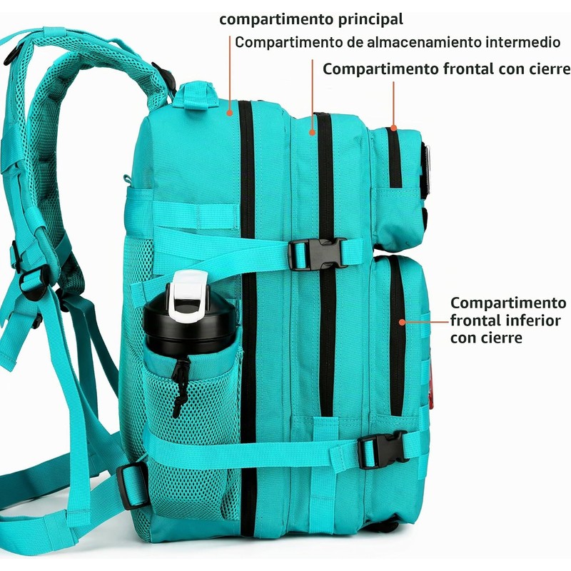 Lovelinks21 - Mochila táctica de asalto de 45 L, paquete