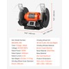 VEVOR Bench Grinder, 8-inch Single Speed, 3450RPM High-Speed Table Grinders