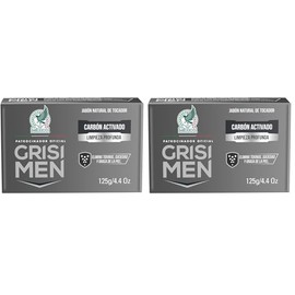 Grisi Men Jabon 2n1 Carbón Activado 125g (Paquete de 2)                                                                                               