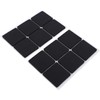 Tefola 12 Fundas Protectoras Negras Antideslizantes y Autoadhesivas para Muebles,