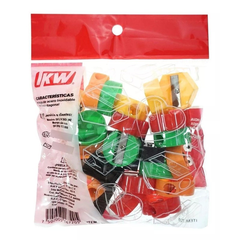 IKW Sacapuntas Escolar De Colores 25 Pz
