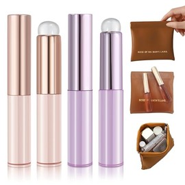 4pcs Silicone Lip Brush, Suitable for Even Application of Lipstick Lip Balm Lip Gloss, Soft Silicone Material, Hygienic, Convenient and Easy to Clean, Enhances Lip Care