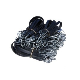 Harriscos LLC Natural Rubber Tarp Straps Snubber Bungee Cords w/Hooks (50 Mix Pack)