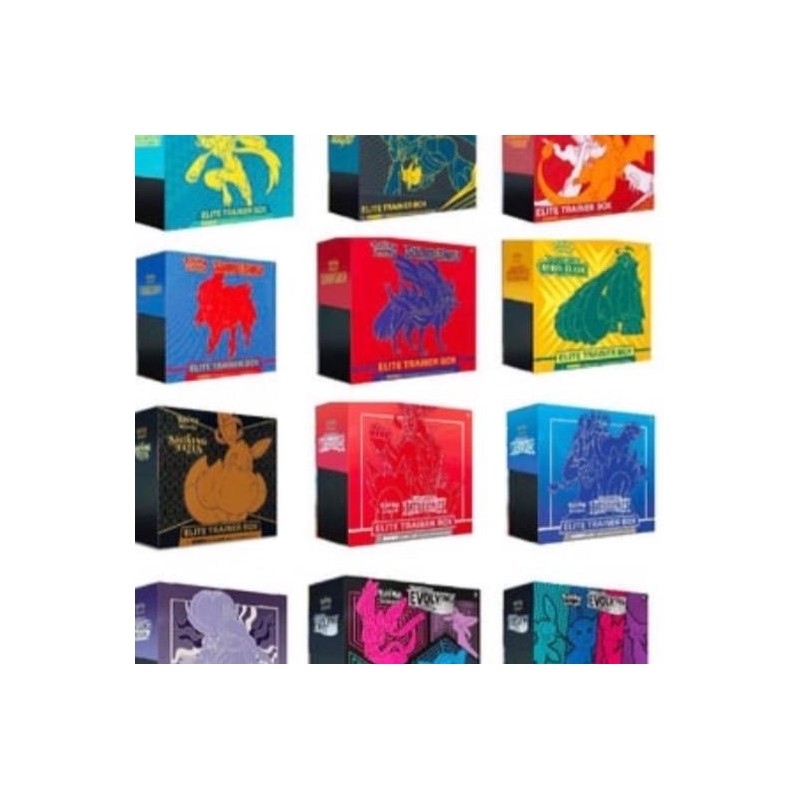 Pokemon Etb Elite Trainer Box Collection - Assorted Designs From