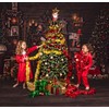 2 Pack Red Super Duper Thick Tinsel Garland 50 Ft