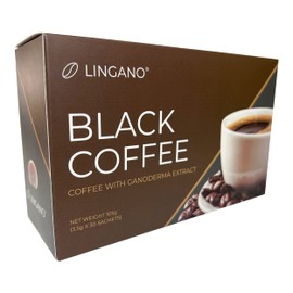 Nutrizza Lingano Ganoderma Black Coffee - Gourmet Coffee (1 Box - 30 Sachets)