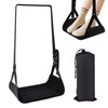 Airplane Foot Hammock,Upgraded Anti-Squeeze Foots Rest for PlaneTravel,Portable Thickened Foam