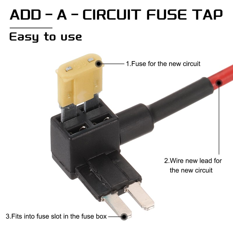 DMiotech Fuse Tap 24V 12V Car Add A Circuit Adapter