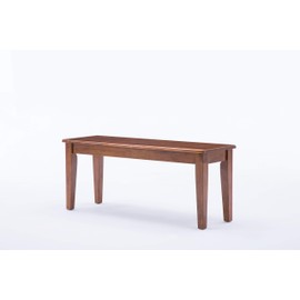 Boraam Industries Shaker Wood Dining Bench Walnut