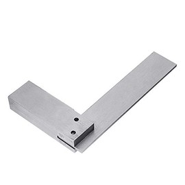 Engineers Square, POWERTOOL 90 Degree Engineers Steel Set Square Ruler for Measuring Right Angle, Includes Plastic Holder Box (63X40mm)