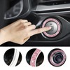Kewucn Bling Crystal Double Rhinestone Car Engine Start Decoration Ring,