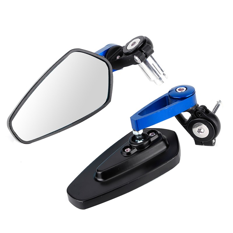 2pcs Motorcycle CNC Handle Aluminum Plane Rear View Side Mirror
