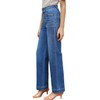 Sidefeel Women's Straight Leg Dad Jeans Stretchy Tummy Control Wide