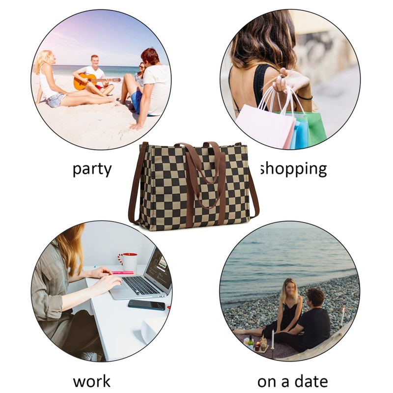 BTOOP Tote Bag for Women Work Teacher Tote Bag 15.6