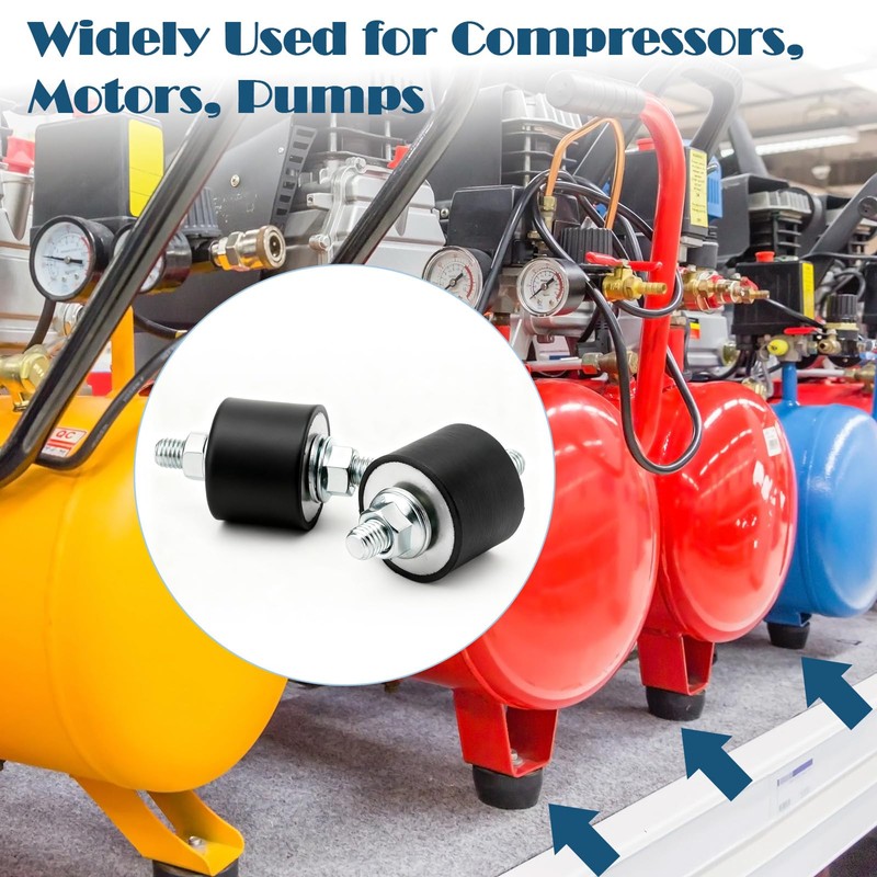 Rubber Vibration Isolator Mounts, 40 x 30mm Shock Absorber Rubber