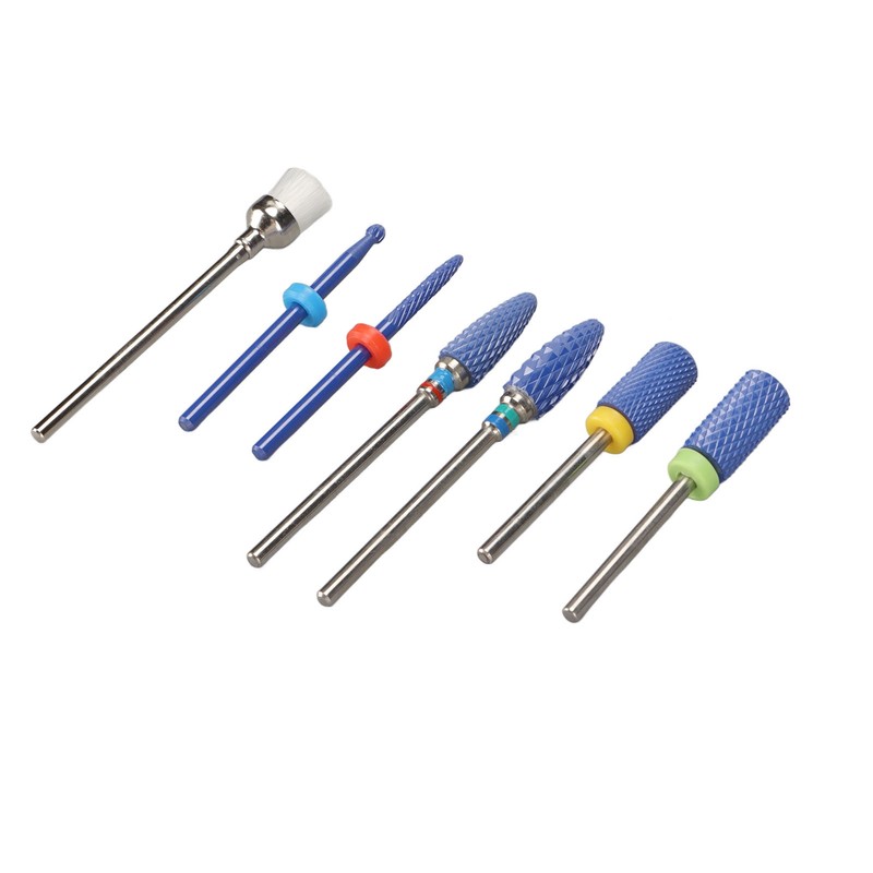7pcs Nail Drill Bit Home Salon Portable Ceramic Cuticle Remover