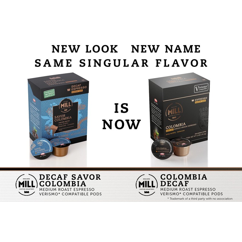 Mill Coffee Colombia Decaf Espresso K-fee® & Verismo* Compatible |