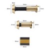 Door Viewer Polished Brass Peephole Wide Angle 50-75mm Thick Doors