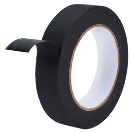 BENECREAT Bookbinding Tape 45M Black Nylon Tape Bookbinding Repair Tape for Crafts and Book Repair, 25mm