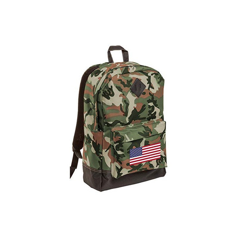 Broad Bay American Flag CAMO Backpack MEDIUM USA Flag Backpacks