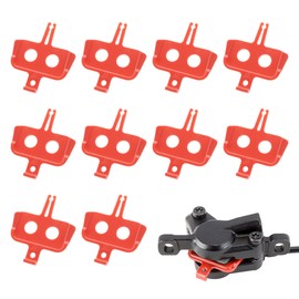 Quacc 10 PCS Bike Disc Brake Pad Spacers Bicycle Hydraulic Disc Brake Pad Spreader Bike Accessories Instert Repair Spacer Tool for Mountain, Road Bike (Orange)